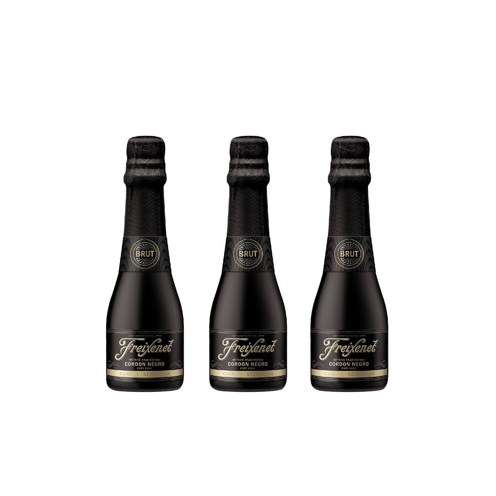 CAVA FREIXENET Cordon Negro Brut 200 ML X 3 UNI